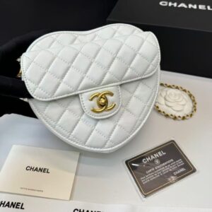 Alternative view of Chanel Mini Heart Bag White For Women 7in/18cm AS3191 B07958 10601