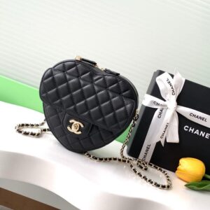 Alternative view of Chanel Mini Heart Bag Black For Women 7in/18cm AS3191 B07958 94305