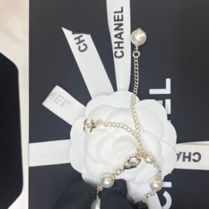 Alternative view of Chanel Pearl Necklace Gold For Women