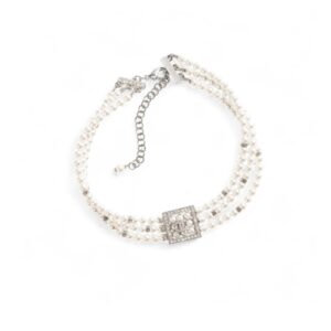 Chanel Pearl Rhinestone Necklace For Women ABD448-B16782-NY391