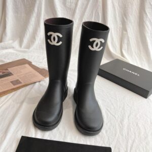 Alternative view of Chanel Rubber Boots Black For Women