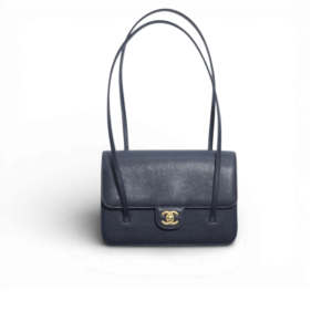 Chanel Flap Bag Small Shoulder 8.7in/ 22cm Dark Blue Gold Hardware For Women AS6130-B23483-U2366