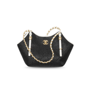 Chanel Small Shopping Bag Black Raffia For Women 11in/28cm AS6015-B22594-U5559