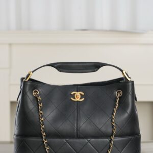 Alternative view of Chanel Shopping Small Tote Bag 14.2in/ 36cm Black Gold Hardware For Women