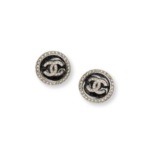 Chanel Stud Earrings Black For Women ABG409-B21903-U3573