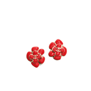 Chanel Stud Earrings Red Gold Hardware For Women ABH302-B23691-U8142