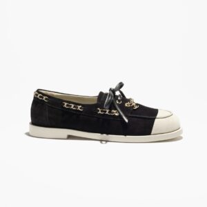 Alternative view of Chanel Suede Moccasins Black For Women G47005-B22965-U5949