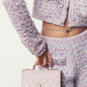 Alternative view of Chanel Wallet On Chain Crossbody Bag 7.6in/ 19cm Light Pink Gold Hardware For Women AP4451 B19409 NADOE