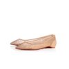 Christian Louboutin Follies Strass Ballerinas Beige For Women 3180710F065