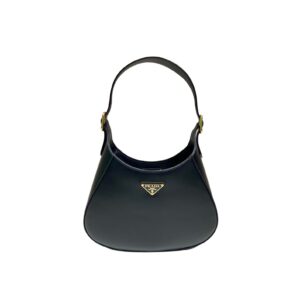 Prada Cleo Brushed Shoulder Bag In Black For Women10.6 in / 27 cm