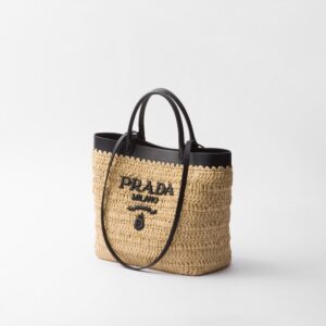 Alternative view of Prada Small Crochet Tote Bag Tan For Women 26cm/10in - 1BG500_2M2Q_F0I55_V_GOO