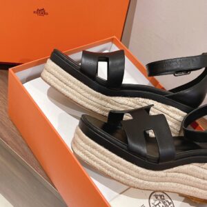 Alternative view of Hermes Doll 40 Espadrilles Black For Women 1.6in/4cm