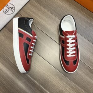 Hermes Boomerang Sneaker Red For Men H211861ZHMR435