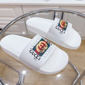 Alternative view of Gucci Men's Slide Sandal With GG Web White For Men 407345