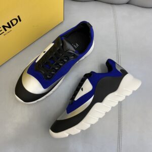 Fendi Force Low Tops Sneakers Blue/Grey For Men