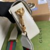 Gucci Horsebit 1955 GG Mini Bag White For Women, Women's Bags 8in/21cm GG - Image 4