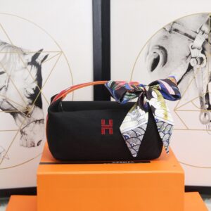 Alternative view of Hermes Bride A Brac Case Black Bag For Women, Women's Handbags, Shoulder Bags 9.8in/25cm