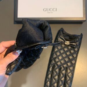 Alternative view of Gucci Gloves With Signature Double G Motif In Black