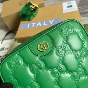 Alternative view of Gucci Matelasse Shoulder Bag Green For Women, Women's Bags 8.5in/22cm GG 702234 UM8HG 3389