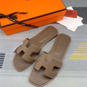 Alternative view of Hermes Oran Sandal Brown For Women