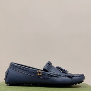 Alternative view of Gucci Men's Loafer With Driver Interlocking G Blue For Men 624699