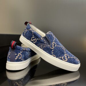 Alternative view of Gucci Men's GG Supreme Slip-on Sneaker Light Blue For Men 407362