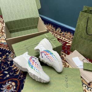 Alternative view of Gucci Men's Rhyton Sneakers With Gucci Stars White Ivory For Men ‎684899