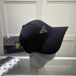Alternative view of Prada Drill Baseball Cap Black Prada Cap