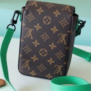Alternative view of Louis Vuitton S-Lock Vertical Wearable Wallet Monogram Macassar Green For Men, Men's Bags, Shoulder And Crossbody Bags 7.5in/19cm LV
