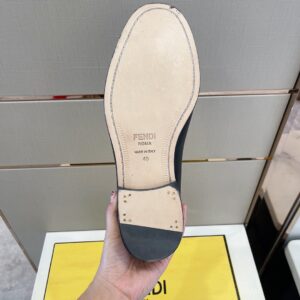 Alternative view of Fendi Force Matte Black Loafers For Men