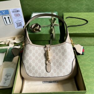 Gucci Jackie 1961 Small GG Shoulder Bag Beige For Women, Women's Bags 11in/28cm GG ‎678843 UULAG 9682