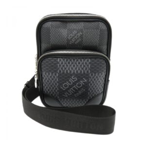 Louis Vuitton Damier Graphite 3D Amazon Sling Bag Grey 21 cm/ 8.3 in