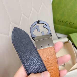 Alternative view of Gucci GG Marmont Reversible Belt Black