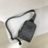 Louis Vuitton Outdoor Slingbag Taigarama Noir Black For Men, Men's Bags, Crossbody Bags 8.3in/21cm LV M30741 - Image 4