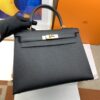 Hermes Kelly 28 Sellier Epsom Black Bag For Women, Women's Handbags, Shoulder Bags 11in/28cm - Image 3