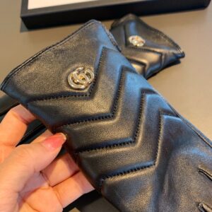 Alternative view of Gucci Gloves With Signature Double G Motif In Black