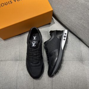 Louis Vuitton Run Away Sneaker Black For Men LV