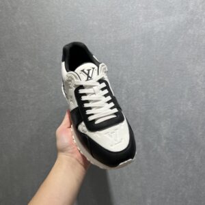 Louis Vuitton Run Away Sneaker White Black For Men LV