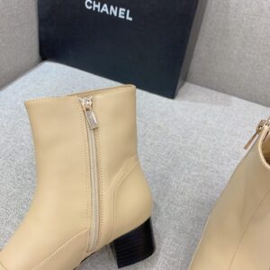Alternative view of Chanel Women's Ankle Boots Beige For Women 2.2in/5.5cm
