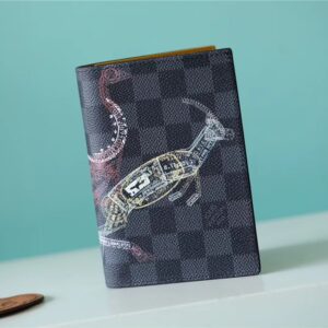 Alternative view of Louis Vuitton Passport Cover Damier Graphite Canvas For Men, Men's Wallet 5.5in/14cm LV N64604