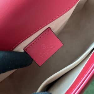 Alternative view of Gucci GG Marmont Mini Top Handle Bag Red For Women, Women's Bags 8.3in/21cm GG ‎