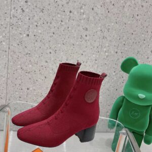 Hermes Volver 60 Ankle Boots Red For Women 2.4in/6cm