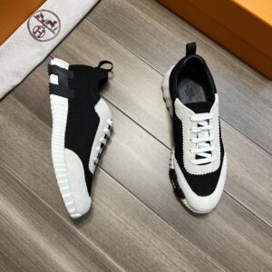 Alternative view of Hermes Bouncing Sneakers Black And White For Men H221897ZH11390