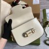 Gucci Horsebit 1955 Mini Bag White For Women, Women's Bags 8in/21cm GG 658574 18YSG 9068 - Image 2