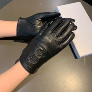 Alternative view of Saint Laurent Gloves In Black