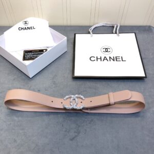 Alternative view of Chanel Double C Buckle 30mm Belt Beige For Women