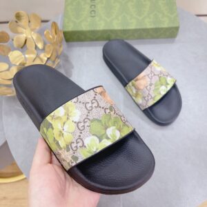 Alternative view of Gucci Men's GG Pursuit Floral Slider Green For Men 407345