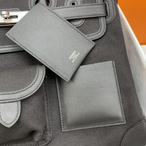 Alternative view of Hermes Birkin Cargo 35 Top Handle Bag 13.8in/ 35cm Black Silver Hardware For Women