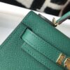 Hermes Kelly 19 Green With Gold Toned Hardware Bag For Women, Women's Handbags, Shoulder Bags 7.5in/19cm - Image 8