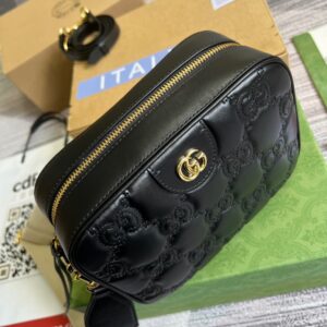 Alternative view of Gucci Matelasse Shoulder Bag Black For Women, Women's Bags 8.5in/22cm GG 702234 UM8HG 1046